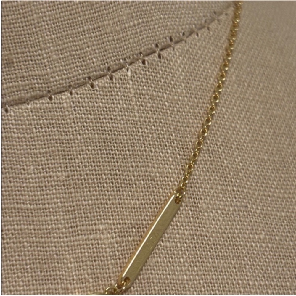 ✨SOLD✨ Kendra Scott Davie Necklace Rock Crystal 18K Gold Vermeil - Picture 8 of 11